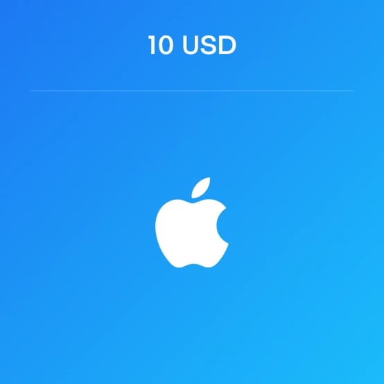 Подарочная карты Apple США номиналом 10 USD