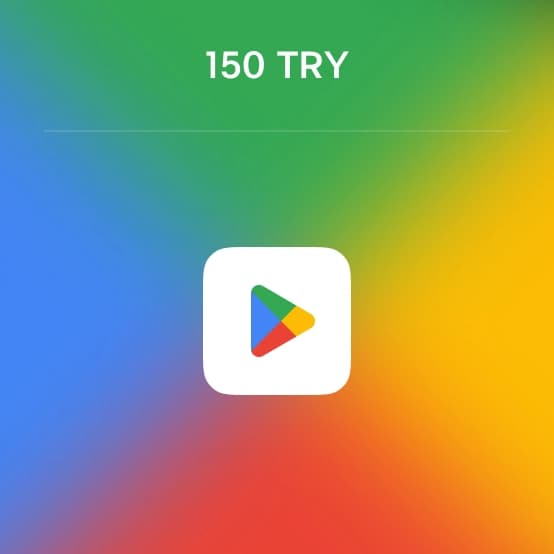 Подарочная карты Google Play номиналом 150 TRY