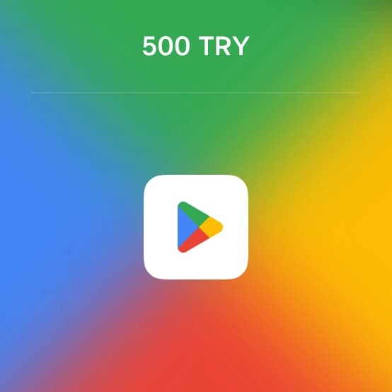 Подарочная карты Google Play номиналом 500 TRY