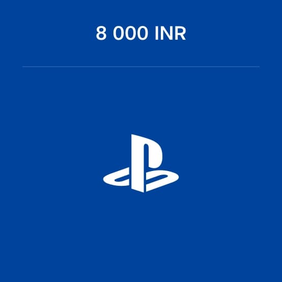 Карта пополнения PS Store Индия номиналом 8000 INR