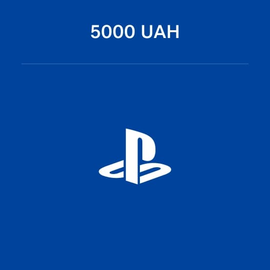 Карта пополнения PS Store Украина номиналом 5000 UAH
