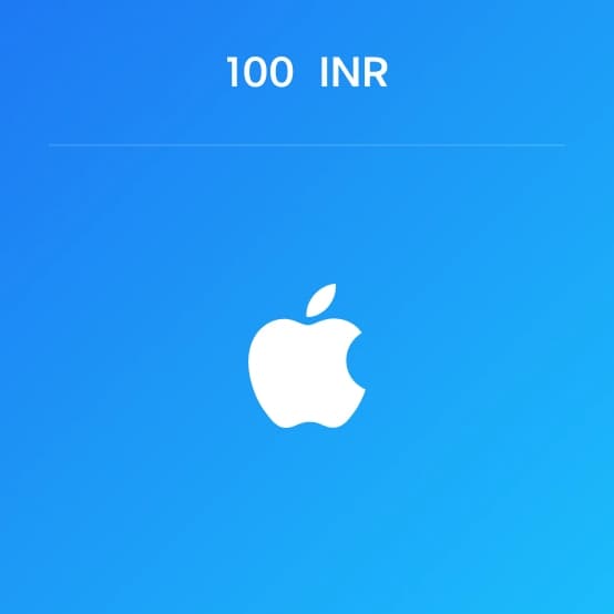 Подарочная карты Apple Индия номиналом 100 INR